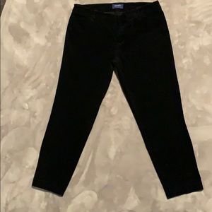 Suede ankle pants